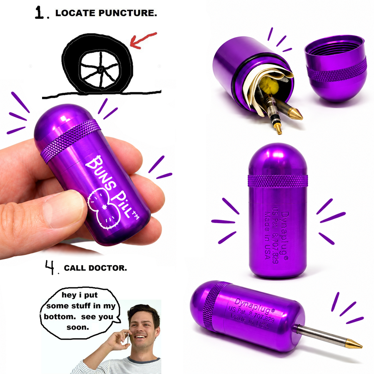 Dynaplug® x Bicycle Pubes Buns Pill™